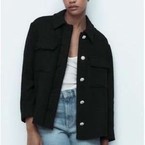 Zara black overshirt Clearance